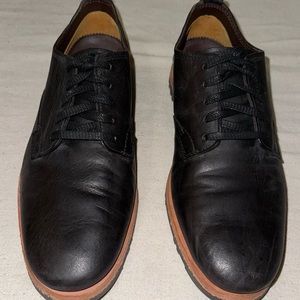 Timberland Bardstown A19VK Plain Toe Black Leather Casual Oxfords Men’s Shoes 8